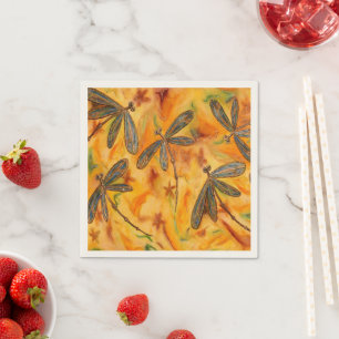 Dragonfly Flit Warm Breeze Napkins