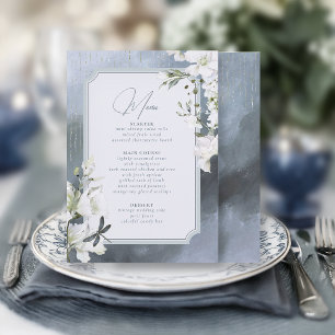 Dragonfly Floral Sweet 16 Dusty Blue ID1310 Menu