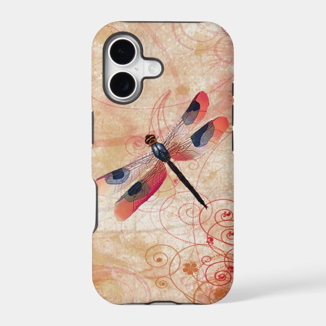 Dragonfly Flourish Iphone Case (Back)