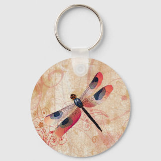 Dragonfly Flourish Keychain
