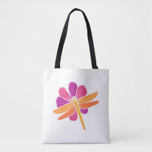 Dragonfly Flower Botanist Gift Tote Bag