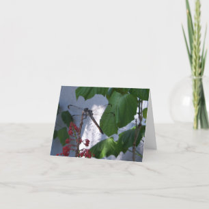 Dragonfly folded Thank You Card