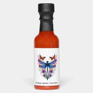 Dragonfly For Women Chakra Color Flower Dragonflie Hot Sauces