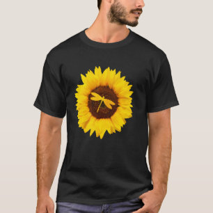 Dragonfly For Women Men Swarm Nymph Sunflower T-Shirt