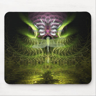 Dragonfly Fractal Magic Mousepad