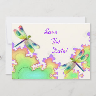 Dragonfly Fractal Save The Date