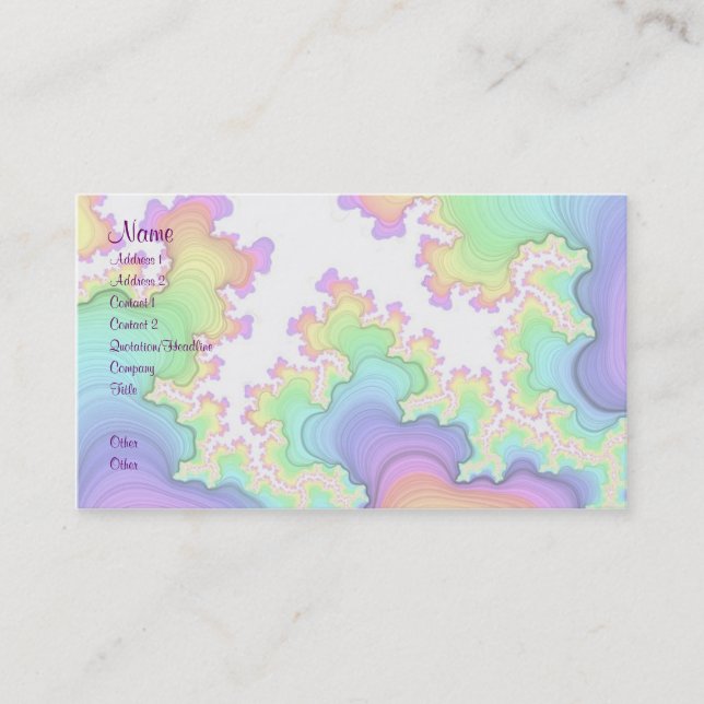 Dragonfly Fractals Profile Card (Front)