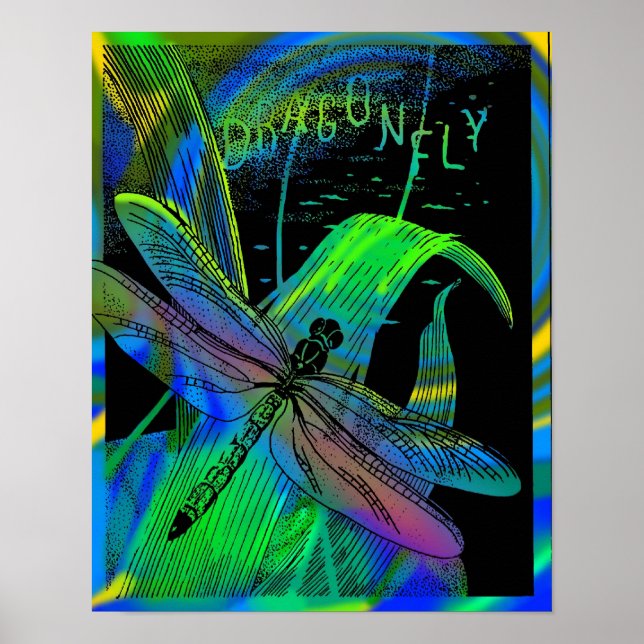 Dragonfly Framed Poster (Front)