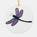 Dragonfly From Heaven Ceramic Ornament at Zazzle
