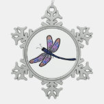 Dragonfly From Heaven Snowflake Pewter Christmas Ornament at Zazzle