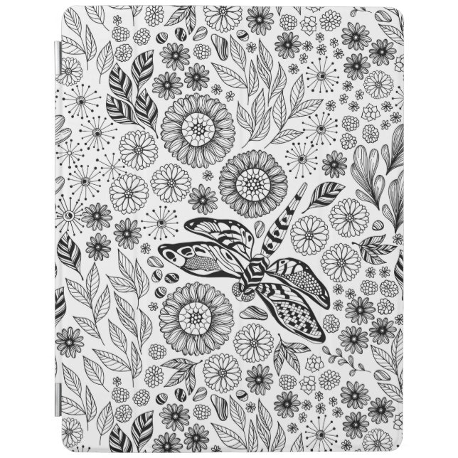 Dragonfly garden iPad smart cover (Front)