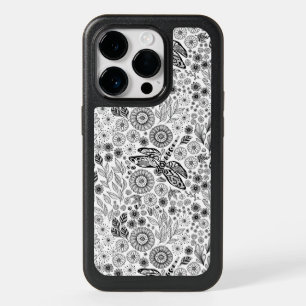 Dragonfly garden OtterBox iPhone 14 pro case