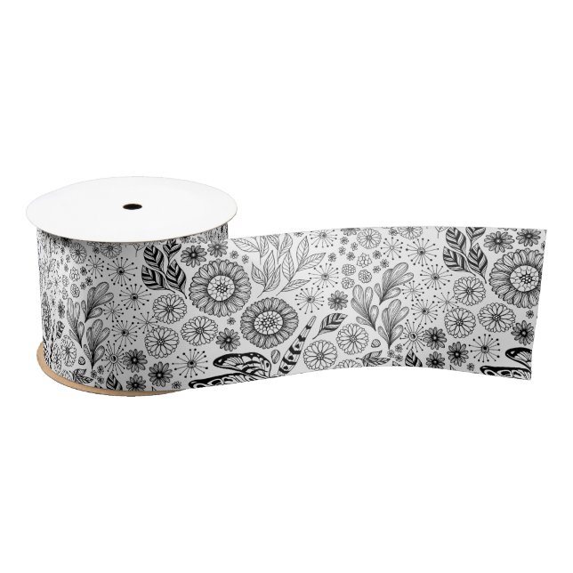 Dragonfly garden satin ribbon (Spool)