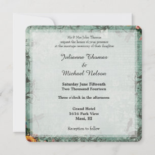 Dragonfly Garden Wedding Invitation