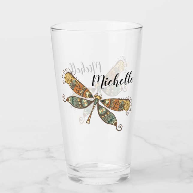 Dragonfly  glass (Front)