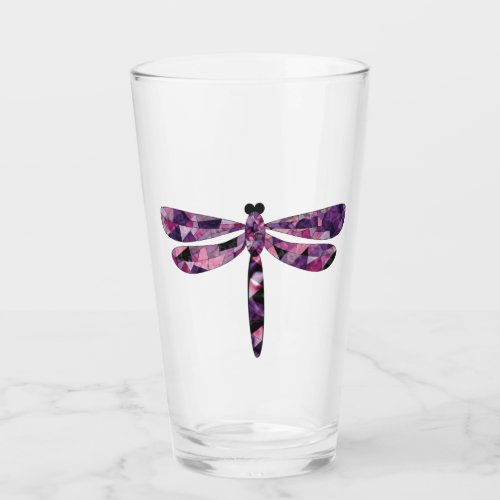 Dragonfly glass cup