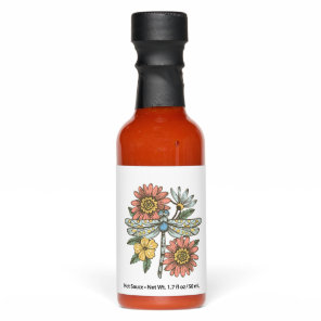 Dragonfly graphic, Dragonfly Lover , Cottagecore Hot Sauces