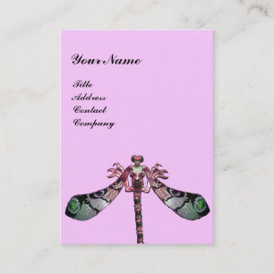 DRAGONFLY ,green ,black pink Business Card