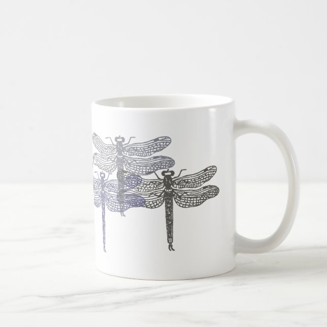 Dragonfly Greys Mug (Right)