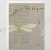 dragonfly happy birthday (Front/Back)
