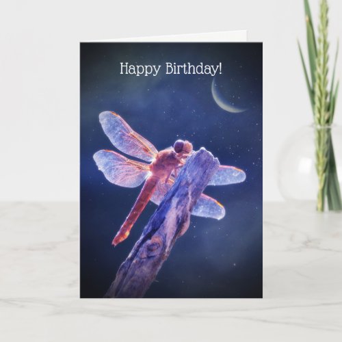 Dragonfly Happy Birthday Card