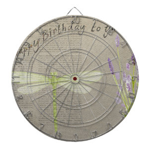 dragonfly happy birthday dart board