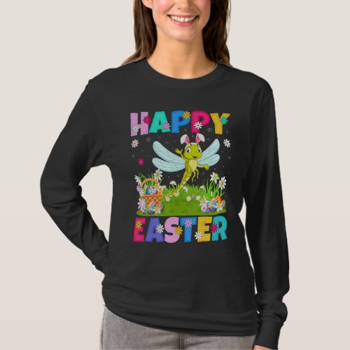 Dragonfly   Happy Easter Bunny Dragonfly Easter Su T_Shirt