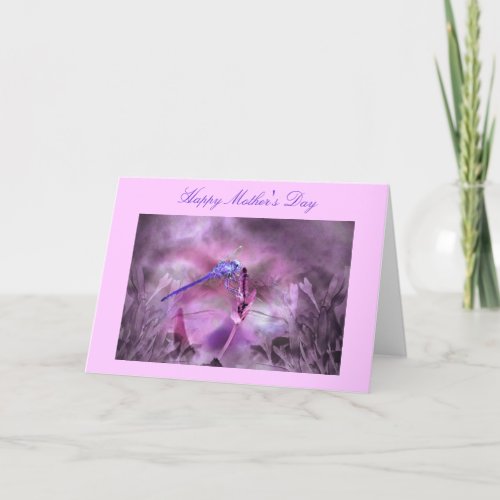 Dragonfly Happy Mothers Day Greeting Card