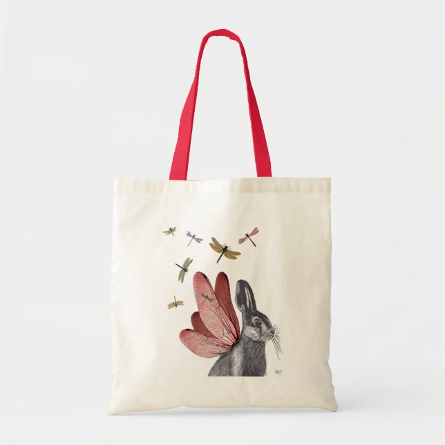 Dragonfly Hare Tote Bag (Front)