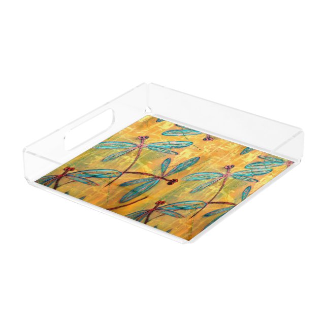 Dragonfly Haze Acrylic Tray (Angled)