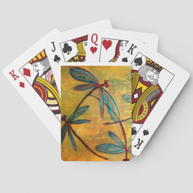 Dragonfly Haze Poker Cards (Back)
