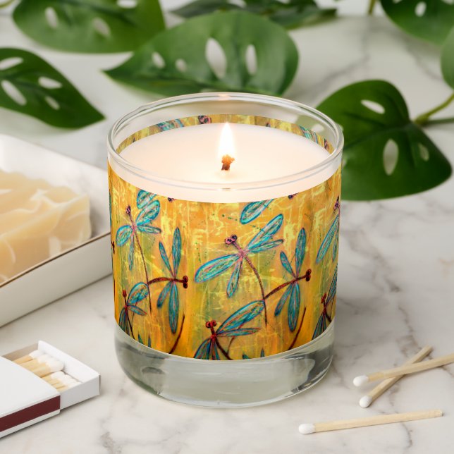Dragonfly Haze Scented Candle (Lit)