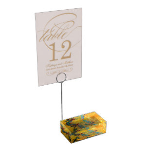 Dragonfly Haze Table Card Holder