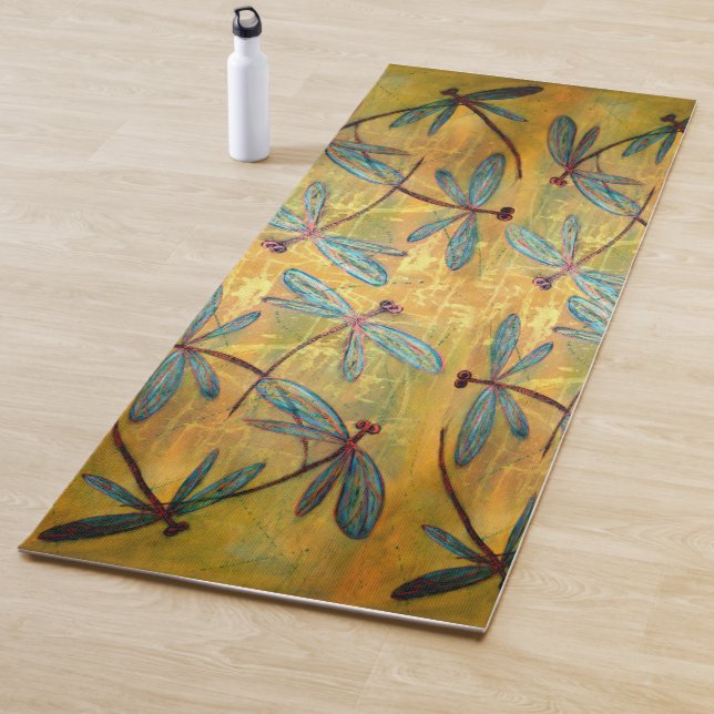 Dragonfly Haze Yoga Mat (In Situ)