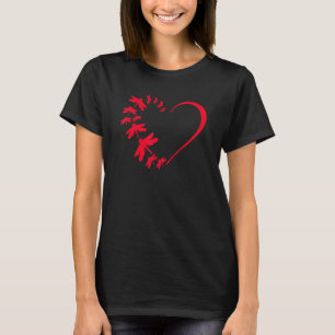 Dragonfly Heart Insect Bugs Spiritual Animal T-Shirt