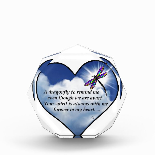 Dragonfly Heart Poem Award (Front)