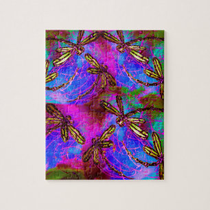 Dragonfly Hippy Flit Jigsaw Puzzle