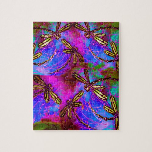 Dragonfly Hippy Flit Jigsaw Puzzle