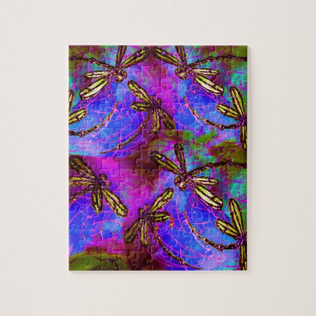 Dragonfly Hippy Flit Jigsaw Puzzle (Vertical)