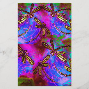 Dragonfly Hippy Flit Stationery