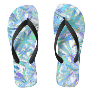 Dragonfly Holiday   White Flip Flops