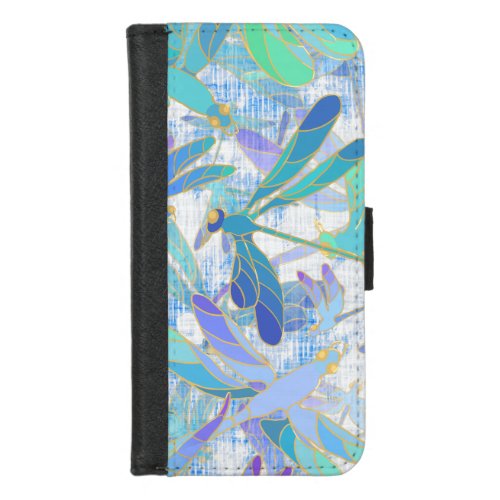 Dragonfly Holiday  White iPhone 87 Wallet Case