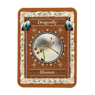 Dragonfly -Illusion- Vinyl Flexi Magnet