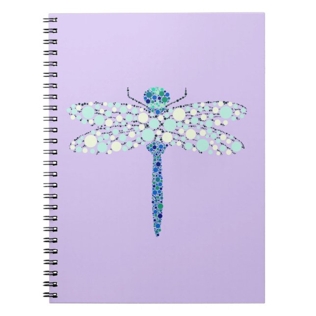 Dragonfly In Dots Notebook (Front)