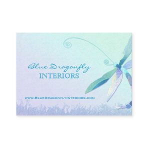 Dragonfly in Dreamy Field Unique Business Card