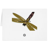 Dragonfly in Flight Card (Back Horizontal)