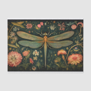 Dragonfly in Florals 6 Decoupage Paper