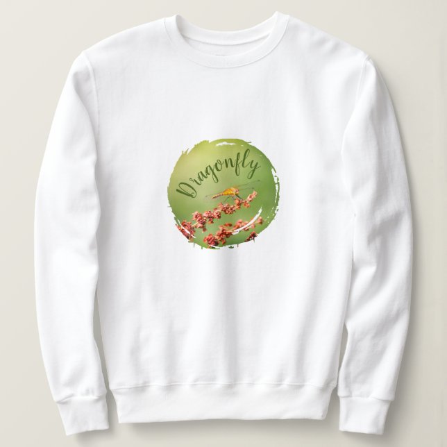 Dragonfly in nature sweatshirt (Design Front)