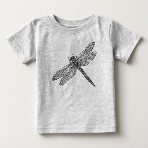 Dragonfly In Style Baby T_Shirt