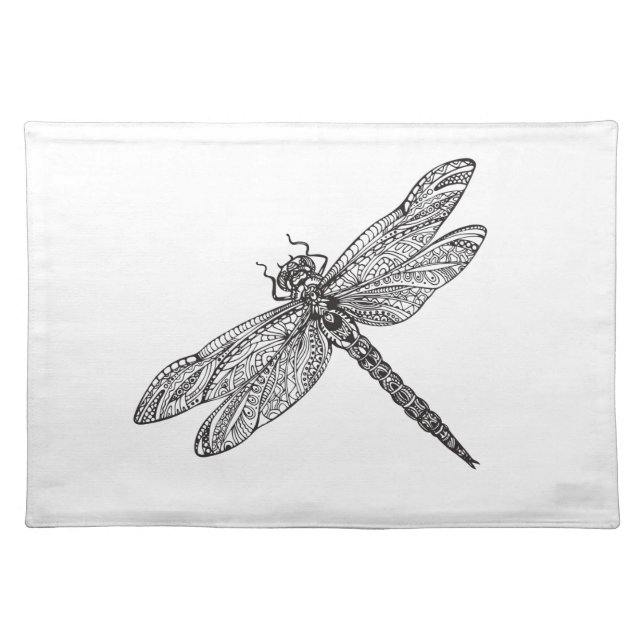 Dragonfly In Style Cloth Placemat (Front)